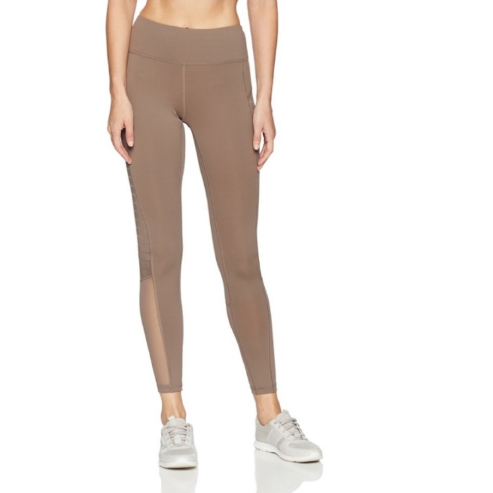 Reebok Taupe Mesh Leggings Small